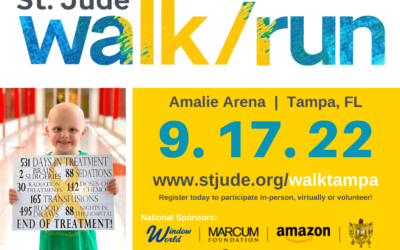Celebrate Childhood Cancer Awareness Month by joining the Tampa St. Jude Walk/Run on Sept. 17